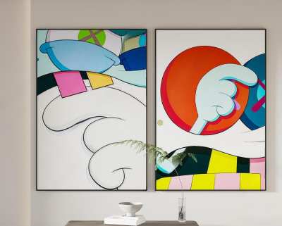 现代儿童挂画3D模型下载